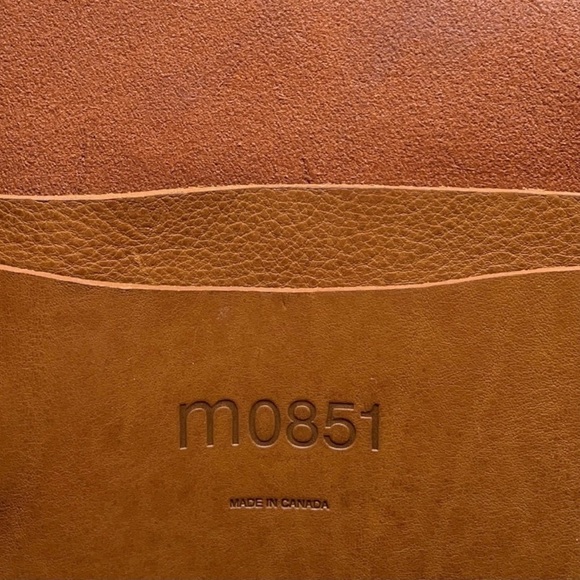 m0851 Anthropologie Vachetta Leather Brown Large Tote Canadian Designer - Picture 8 of 13